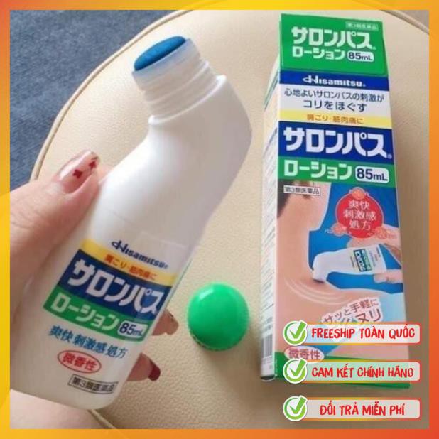 [Hàng Nhật Chuẩn] Lăn giảm đau Salonpas Hisamitsu 85ml Hàng Nhật Nội Địa