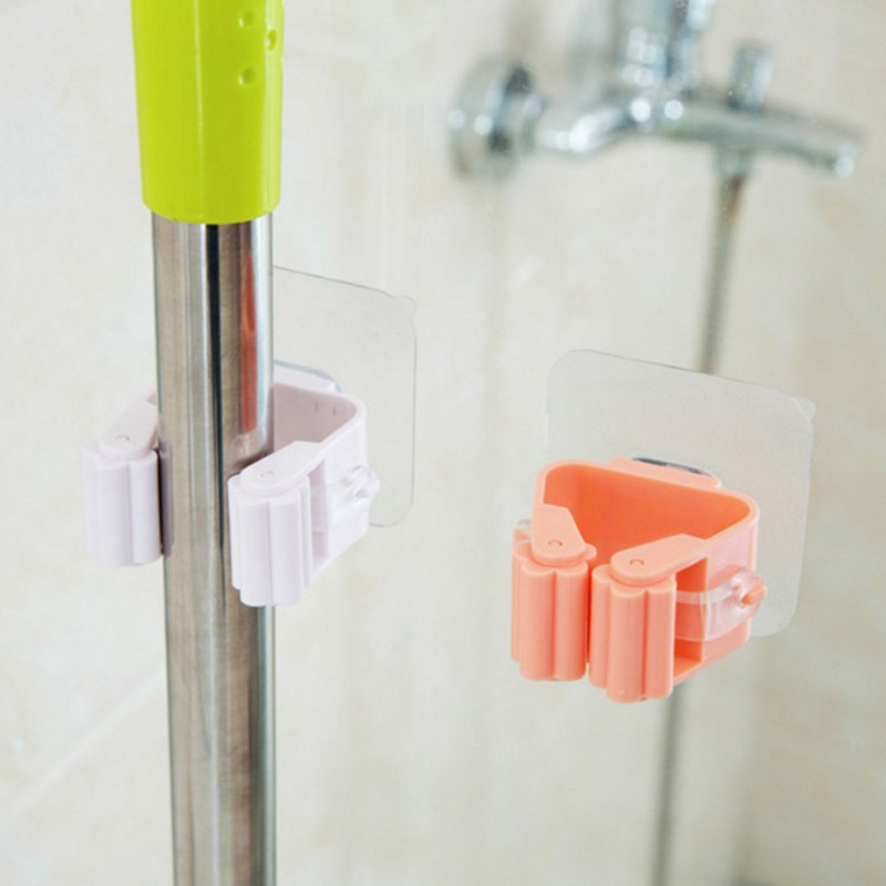 Móc dán tường siêu dính treo dụng cụ vệ sinh nhiều màu tùy chọn