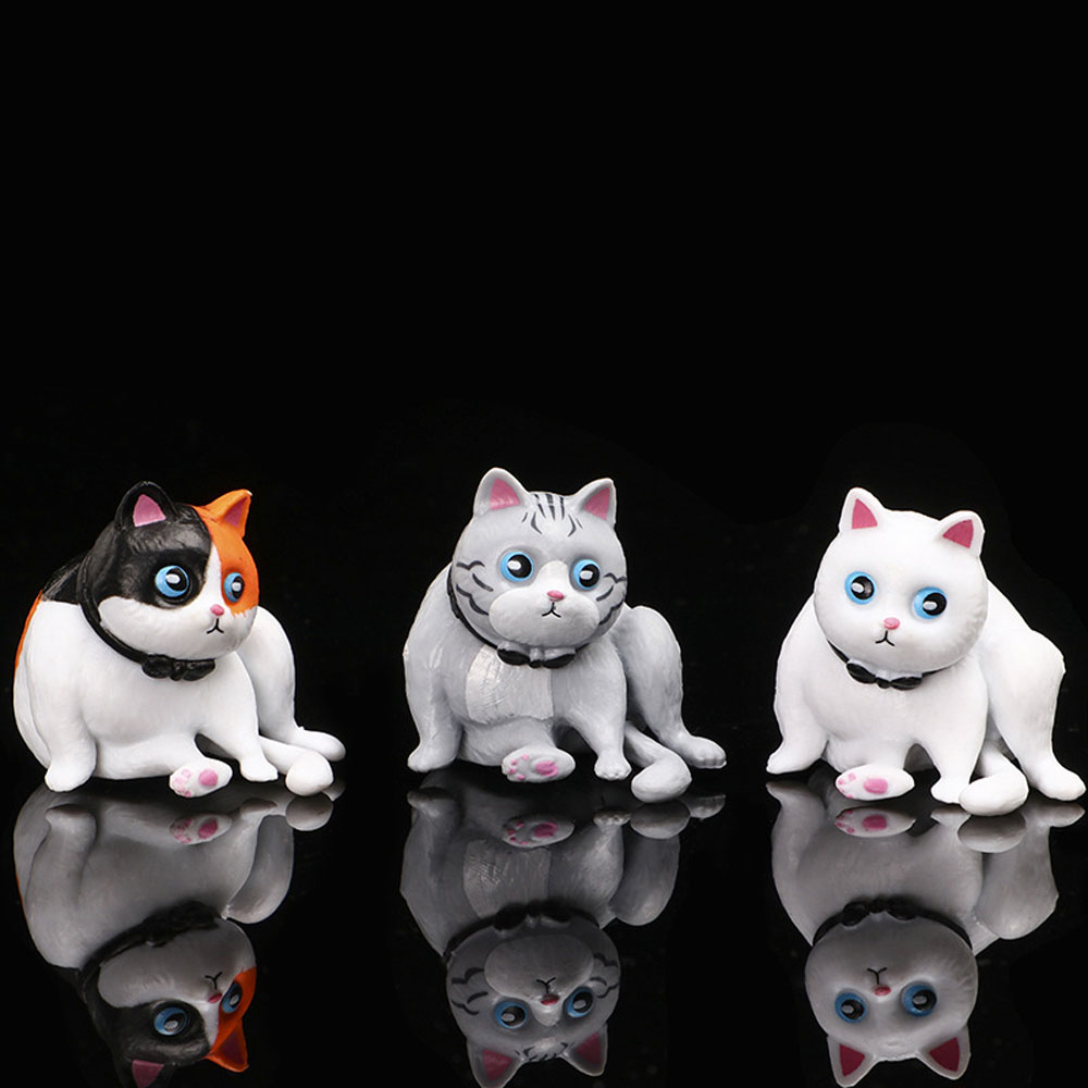 Mô Hình Mèo Anime Kỹ Thuật Số Mini Dùng Trang Trí Nhà Cửa