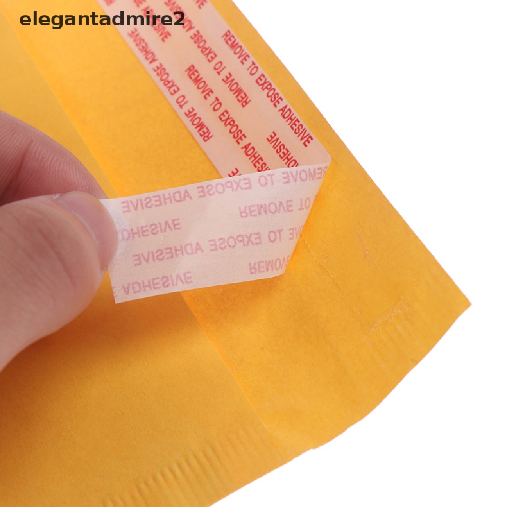 [gele] 10Pcs yellow kraft bubble mailers padded envelopes self seal shipping bags [ele]