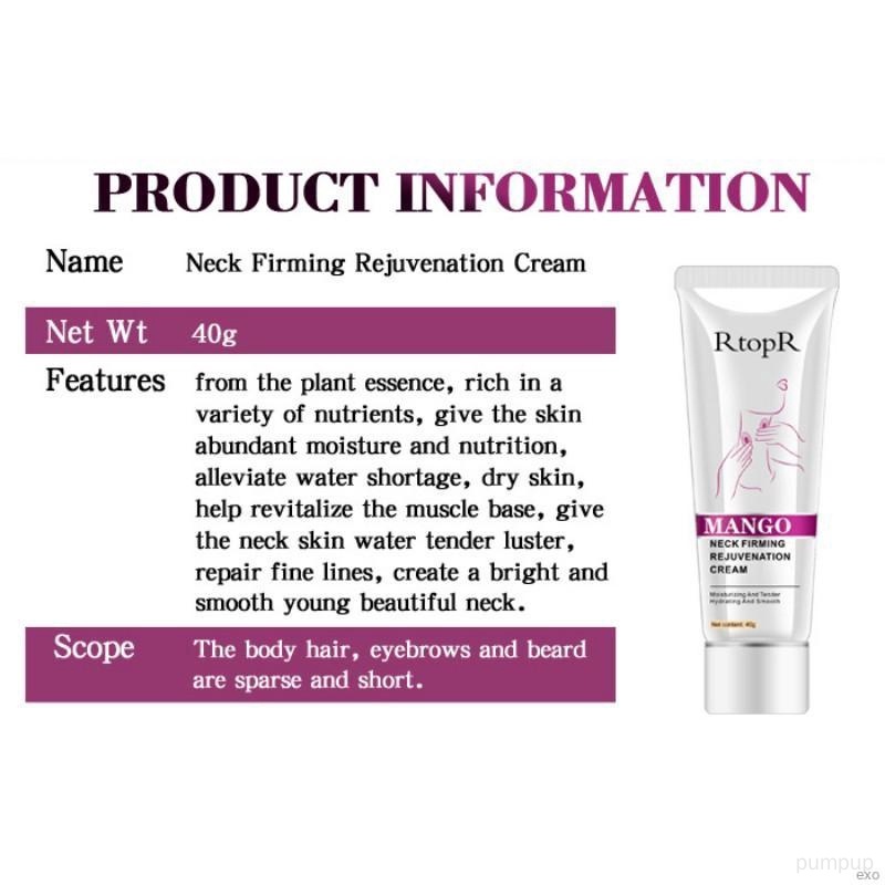 Kem Làm Săn Chắc Trẻ Hóa Da Vùng Cổ Chống Nếp Nhăn RtopR