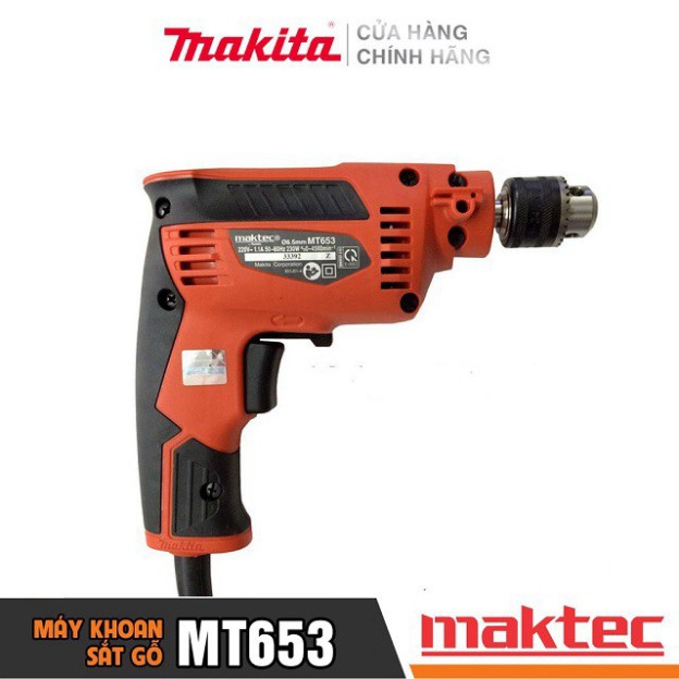 [Chính Hãng] Máy Khoan Động Lực Maktec MT653 (6.5MM-230W) Bảo Hành Tại Các TTBH Toàn Quốc