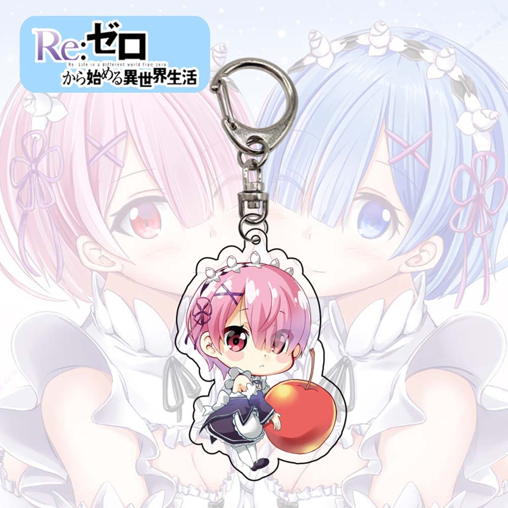 Móc khóa nhân vật hoạt hình Re: Zero xinh xắn