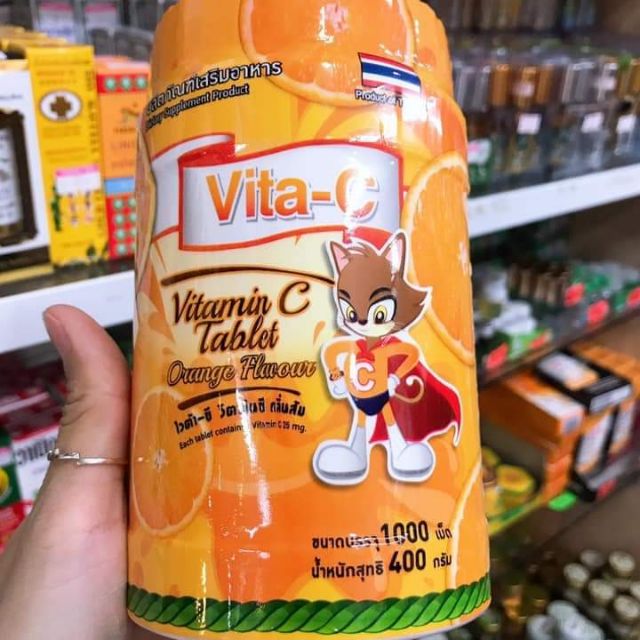 Kẹo vitamin c tăng cường đề kháng Vita-C Thái lan