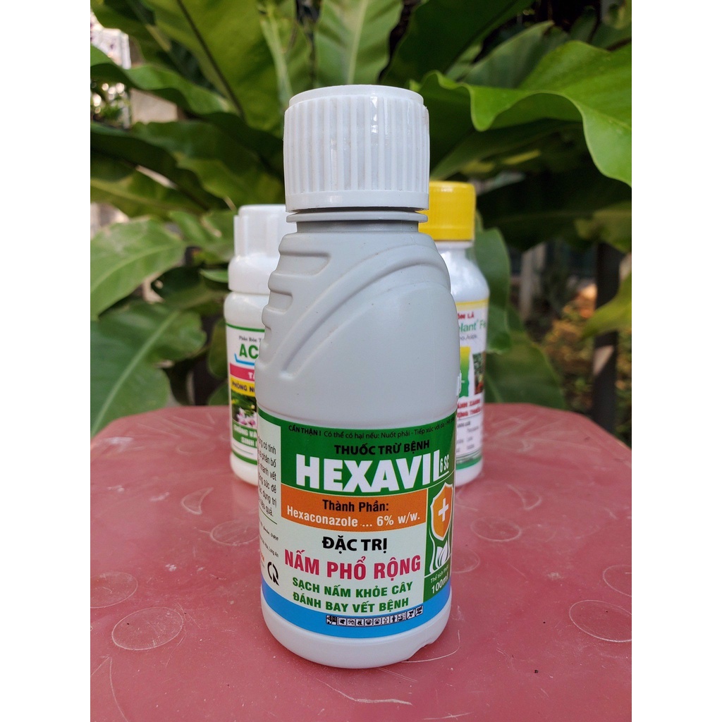 HEXAVIL 6SC chai 100ml - Thuốc trừ bệnh phổ rộng có tính nội hấp và lưu dẫn mạnh Đặc trị RỈ SẮT, nấm hồng, đốm vòng
