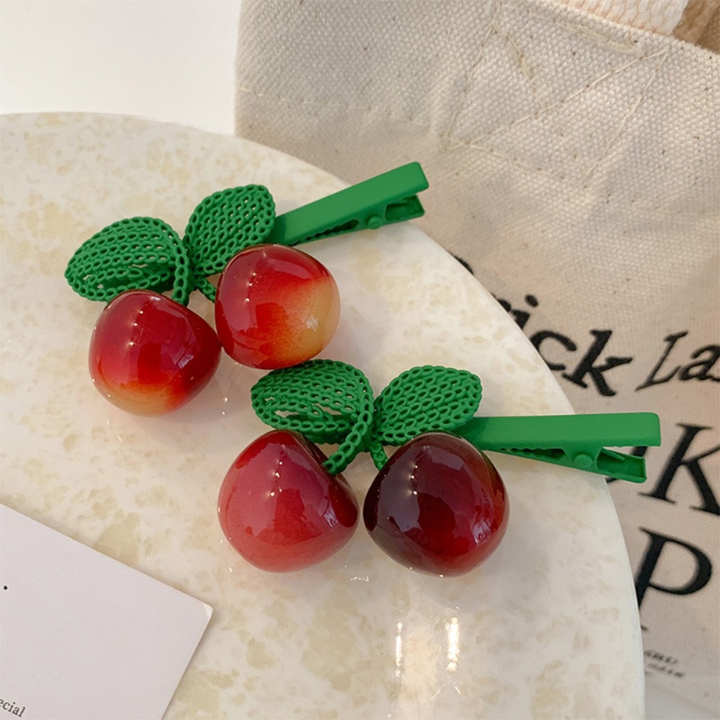 Kẹp Tóc Nữ Hình Trái Cherry Thời Trang