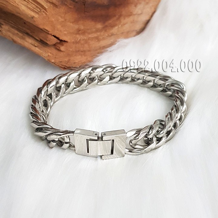 Lắc tay nam, lắc tay xích kép bo cạnh LZ1592.