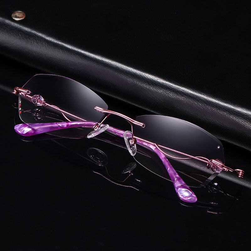 Kính Đọc Sách Không Gọng Chống Ánh Sáng Xanh Hai Công Dụng Cho Nữ