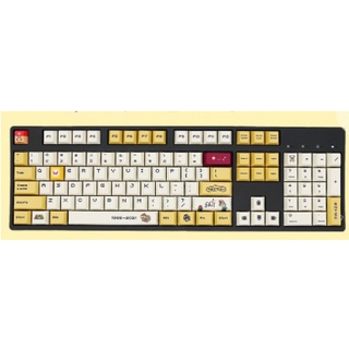 Keycap mario red/yellow 108 nút nhựa pbt, phím cherry profile cho bàn phím cơ