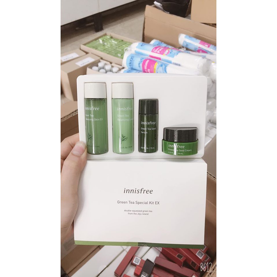 Set Dưỡng Mini Innisfree Green Tea Balancing Special Kit Ex