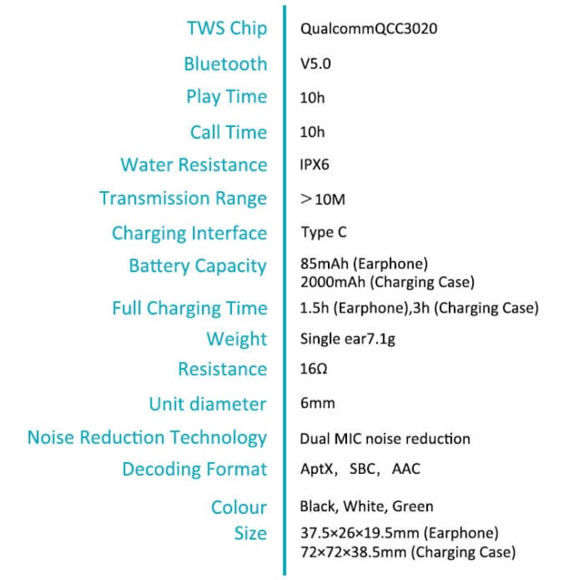 Tai nghe không dây bluetooth true wireless Padmate Pamu Slide