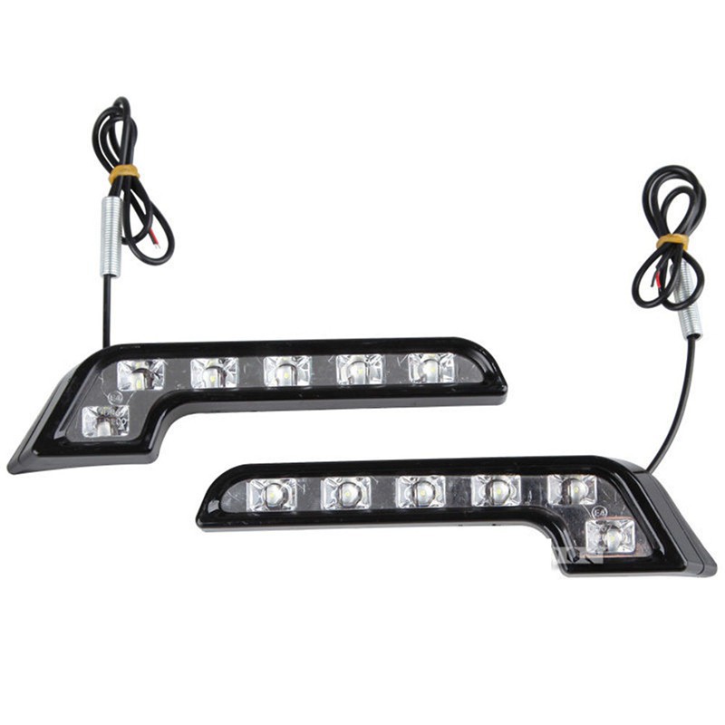 Đèn chạy xe hơi ban ngày phá sương mù 6 LED 12V tiện lợi