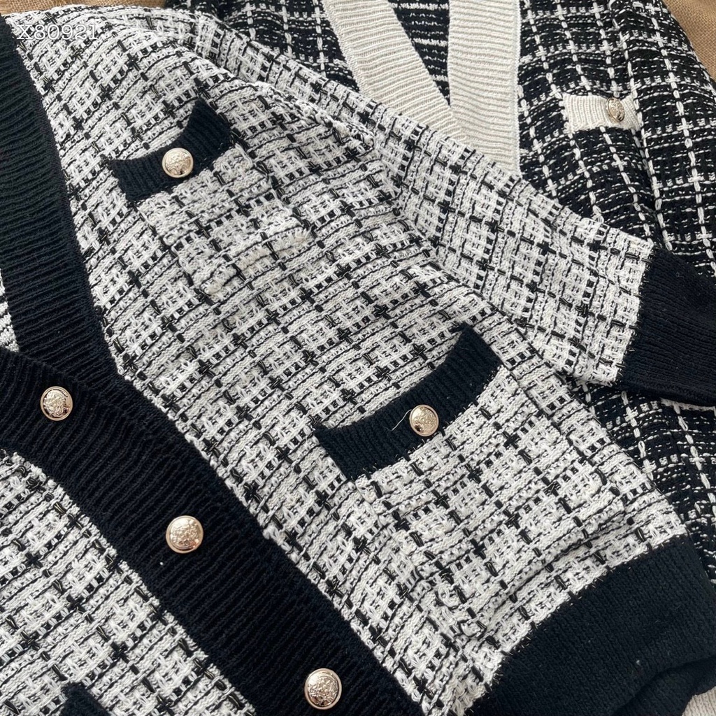 Áo khoác dạ nút phối viền | BigBuy360 - bigbuy360.vn