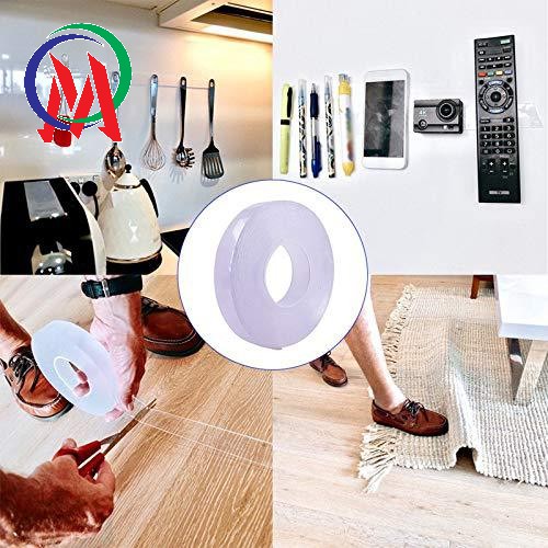 Băng keo nano 2 mặt dán cố định đồ vật đa năng siêu dính 3cm x 3m dày 1mm