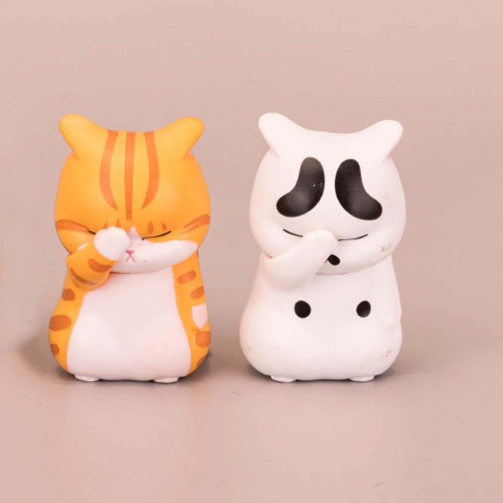 Mô hình chú mèo hoạt hình bằng PVC dễ thương dùng trang trí nhà cửa DIY