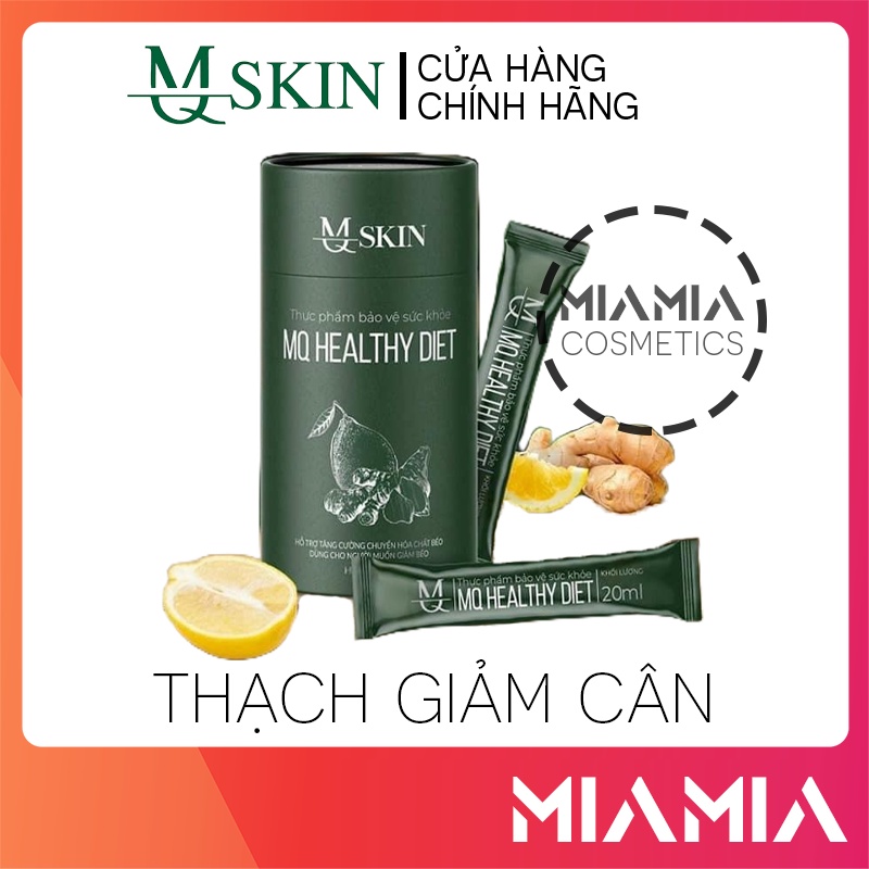 Thạch Giảm Cân MQ Skin Chanh Gừng Healthy Diet MQSKIN Chính Hãng