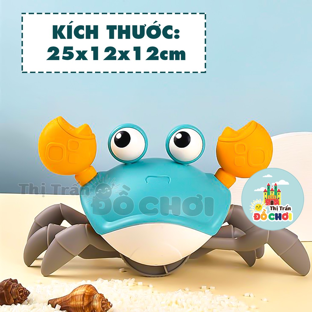 Đồ chơi cót 🦀 GIÁ SỐC 🦀 Đồ chơi dây cót cua bò tinh nghịch bơi lội, có dây kéo, bằng nhựa an toàn cho bé - 680A