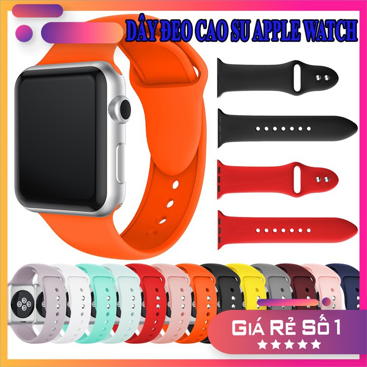 Hàng Xịn | DÂY CAO SU DÀNH CHO APPLE WATCH | Đủ size 38/40mm - 42/44mm - Thiết Kế Hiện Đại - 11062