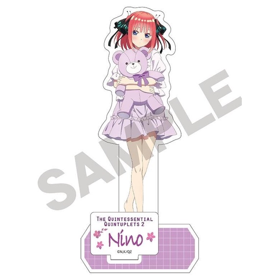 ( ÔM GẤU ) Mô hình Gotoubun no Hanayome Nhà có 5 nàng dâu standee mica acrylic anime chibi