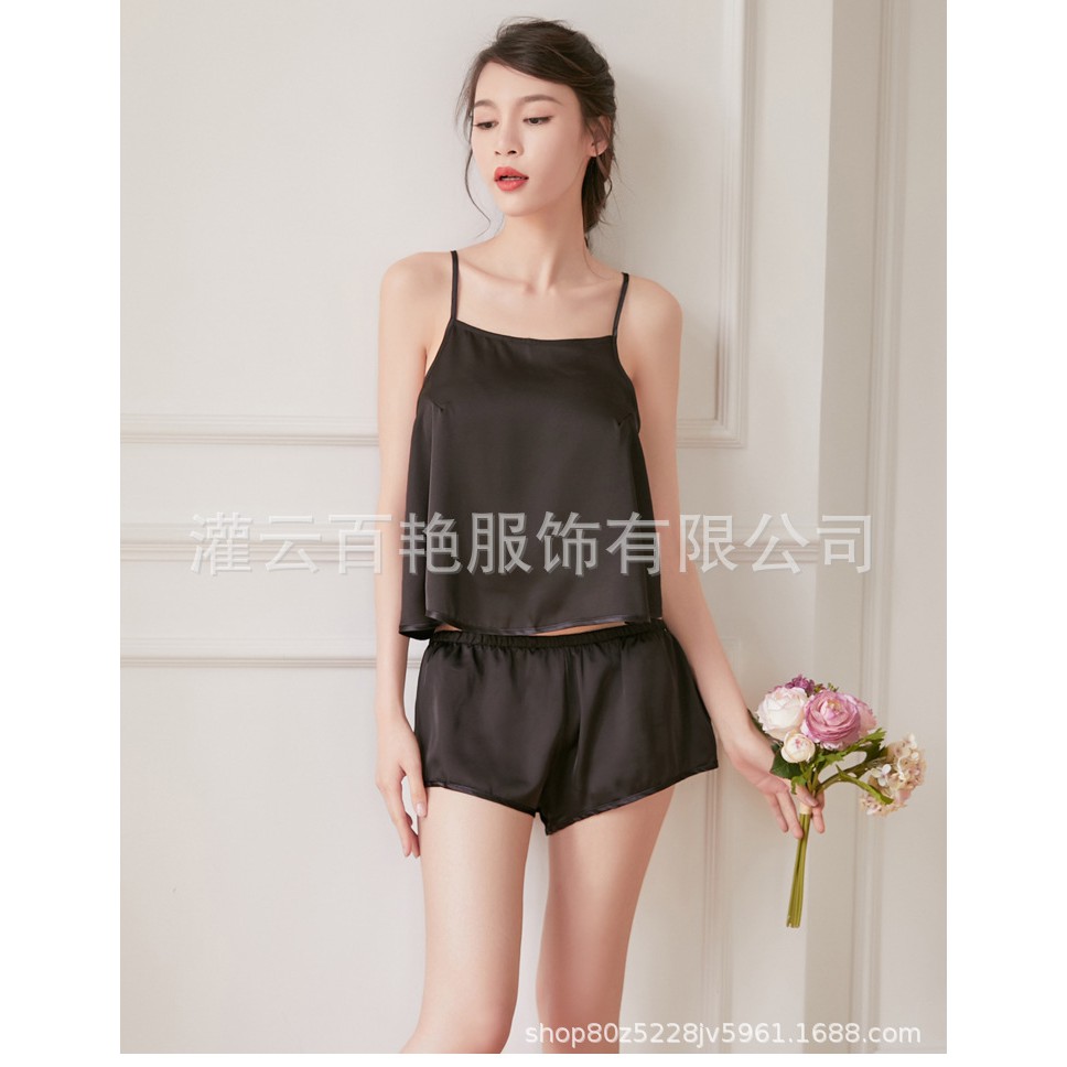 Váy ngủ sexy E9 chất lụa bóng kiểu dáng quyến rũ gợi cảm
