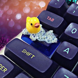 [ ORDER ] NÚT BÀN PHÍM / KEYCAP RESIN VỊT MŨ RUBBER DUCK