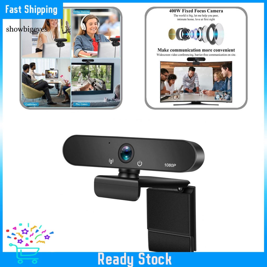 Webcam SGES độ phân giải cao 1080P cổng USB giảm tiếng ồn | BigBuy360 - bigbuy360.vn