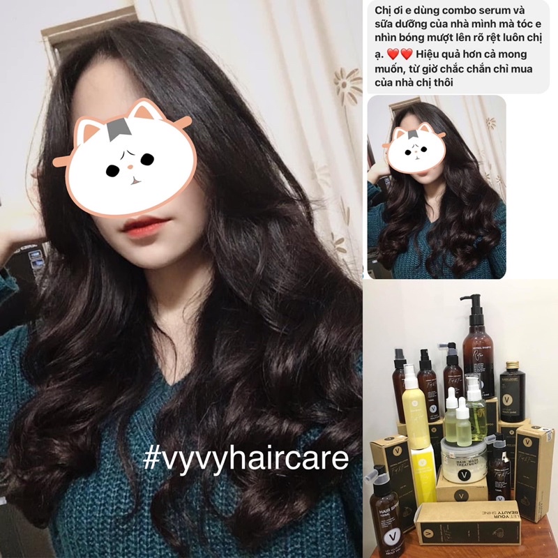 Combo dưỡng chuyên sâu phục hồi, ngăn rụng, kích mọc, dưỡng bóng tóc VyvyHairCare