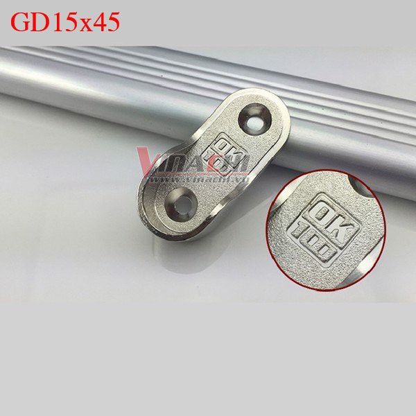 BỘ GỐI ĐỠ THANH TREO TỦ ÁO 15,5x45mm ( bộ 4 cái )