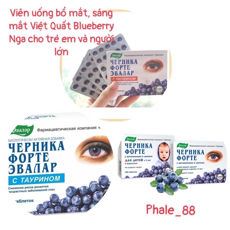 Viên sáng mắt Việt Quất của Nga