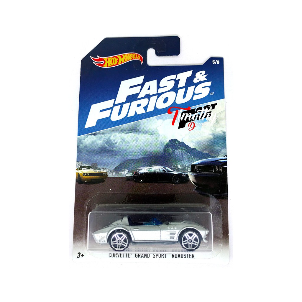 Hotwheels Bộ Thẻ Bài Trò Chơi Fast And Furious Corvette Grand Sport Roadster