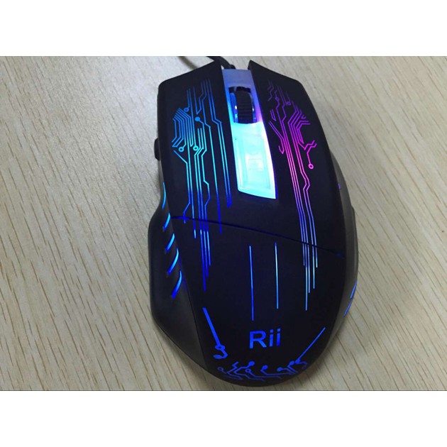 COMBO Chuột bàn phím Rii RK400 chơi game cho quán nét