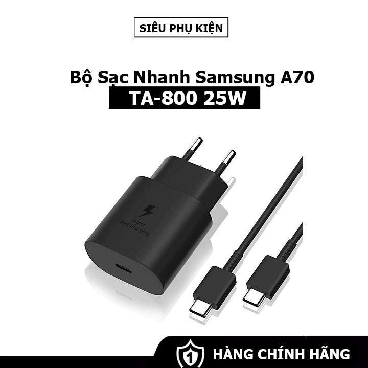 Bộ Sạc Nhanh Samsung A70 25W Chính Hãng