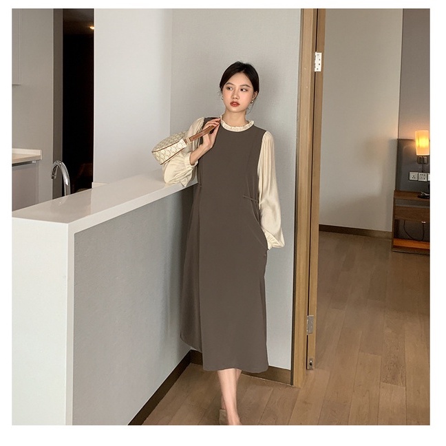 Váy Bầu Đầm Bầu Dài Tay A2278