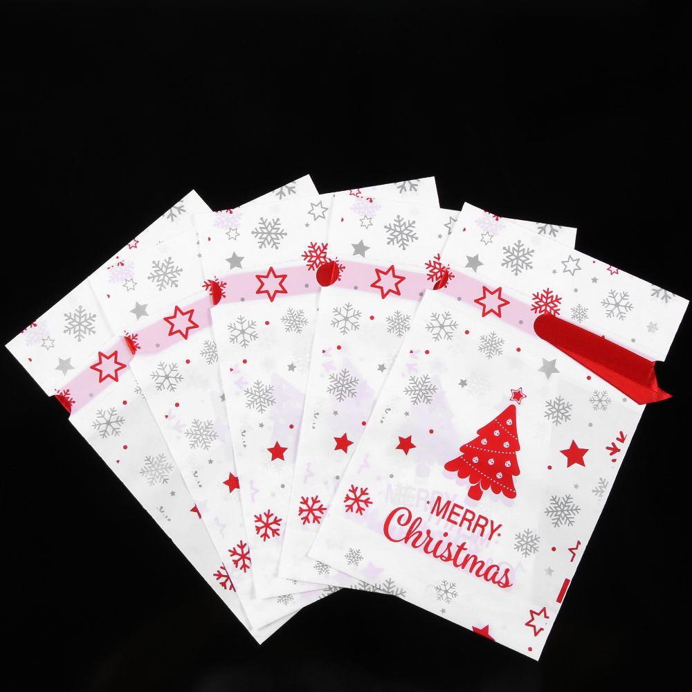 CONOPERY Bộ 5 Túi Đựng Bánh Quy Trang Trí Cây Thông Giáng Sinh