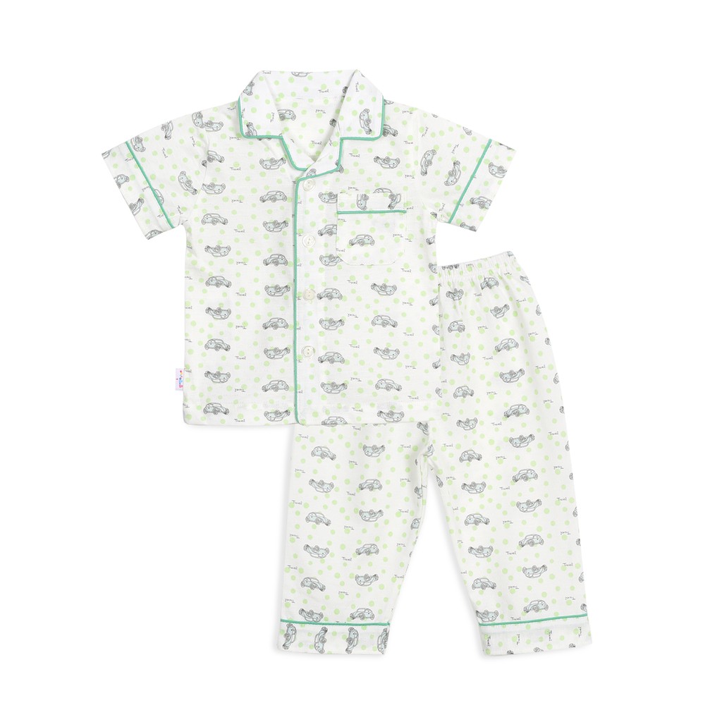 Bộ pyjamas tay ngắn bé trai 1150- HELLO BB