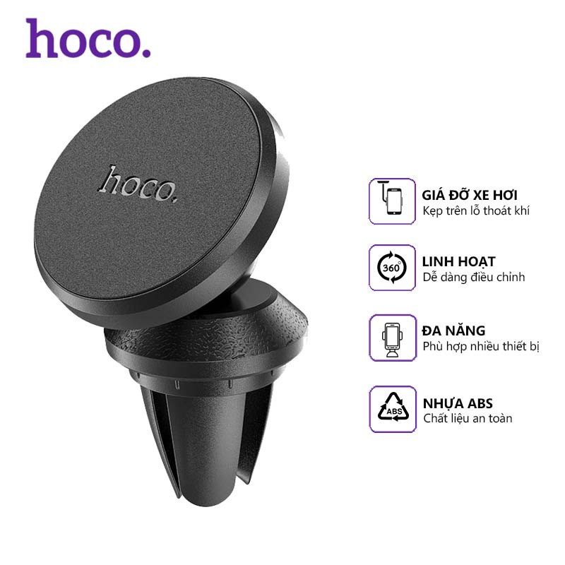 Giá đỡ điện thoại cửa gió trong xe hơi xe ô tô Hoco CA81 cho điện thoại 4.5-7inch