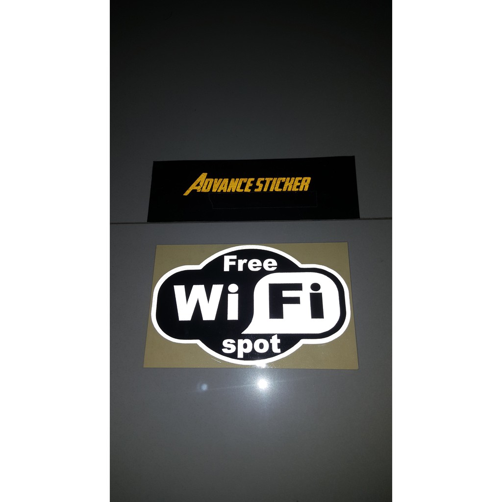 Miếng Dán Trang Trí In Logo Wifi Hiện Có 2 Màu