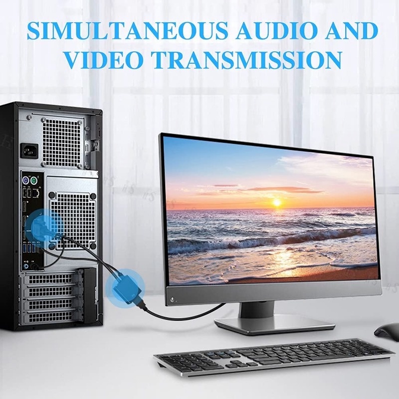 Cáp Chuyển Đổi FREEL 1080P Full HD VGA Sang HDMI VGA HD Cho PC Laptop Sang HDTV