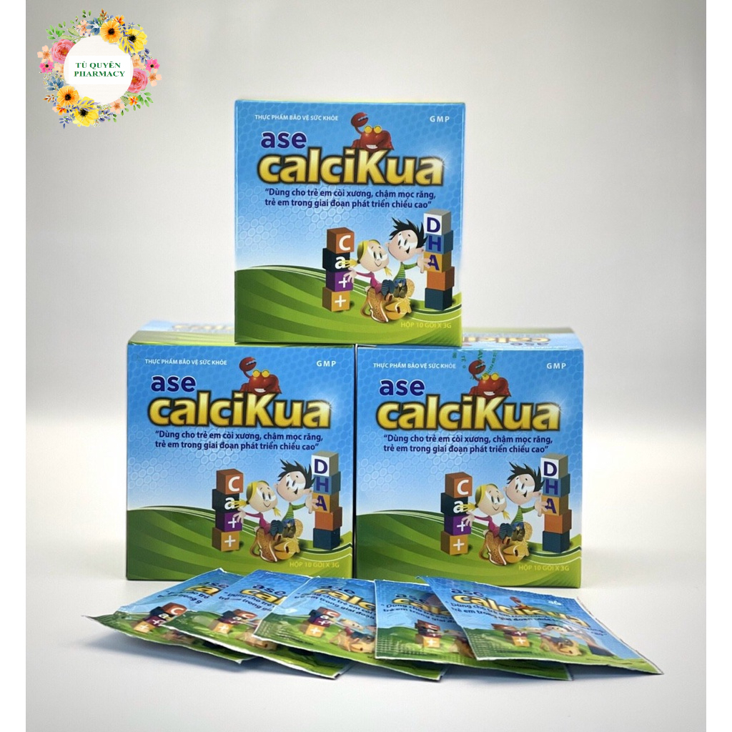 CalciKua Bô sung canxi, vitamin D3 Hộp 10 gói x 3 gam