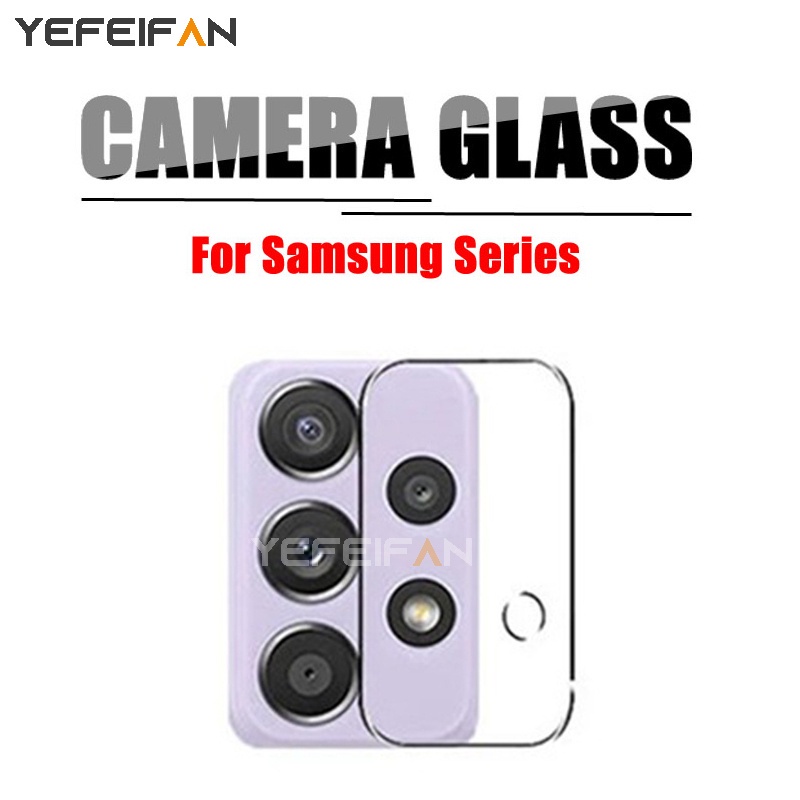 Phim ống kính Cho Samsung A73 A53 A23 A13 A33 A03 S22 S22+ S21 FE A52S A22 A32 A52 5G A72 A11 A21 A31 A51 A71 A03S A02 A02S Kính Cường Lực Bảo Vệ Ống Kính Máy Ảnh