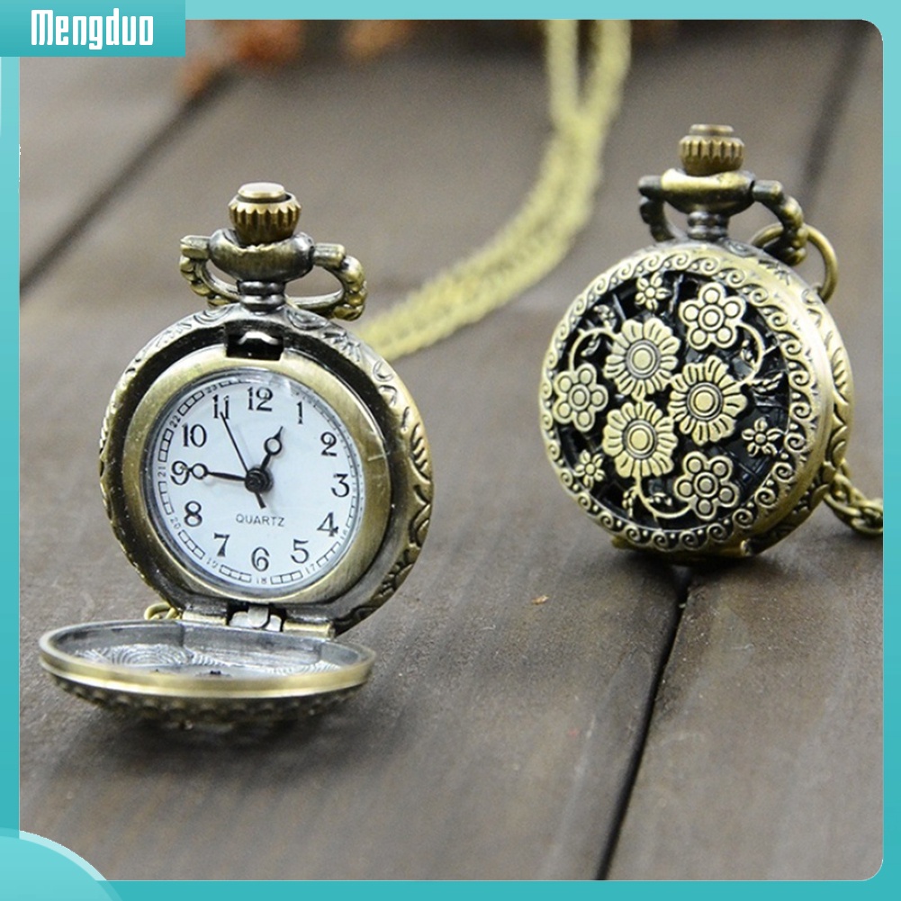 Đồng Hồ Quả Quýt Chạm Khắc Hình Steampunk Phong Cách Retro