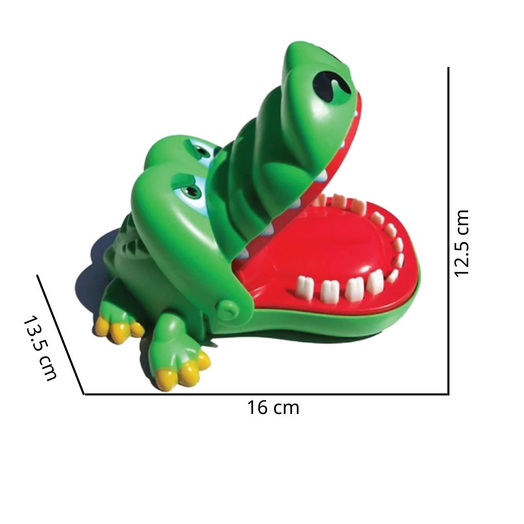 Đồ chơi khám răng cá sấu, cá sấu cắn tay, cỡ lớn bằng nhựa đồ chơi giải trí cho các bé