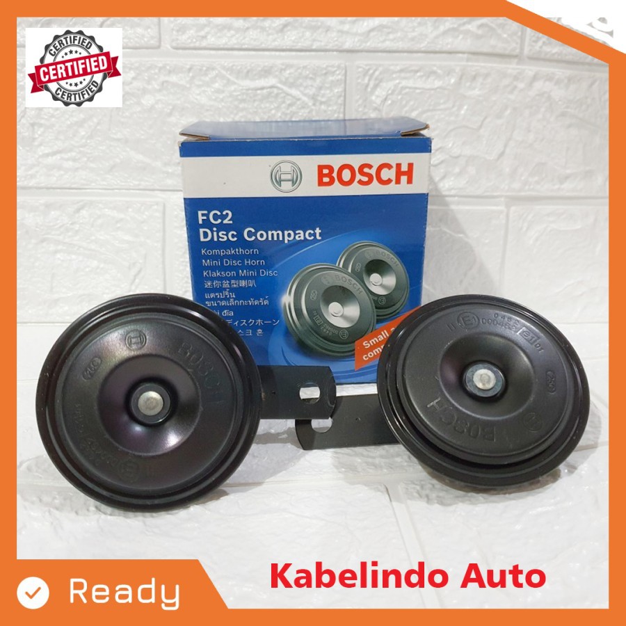 1 Bộ Còi Xe Hơi Màu Đen Bosch Fc2 Chính Hãng