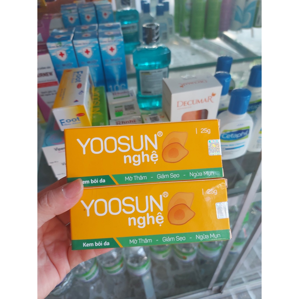 Yoosun Nghệ 25g - Kem Bôi Da Mờ Thâm, Giảm Sẹo, Ngừa M.ụn