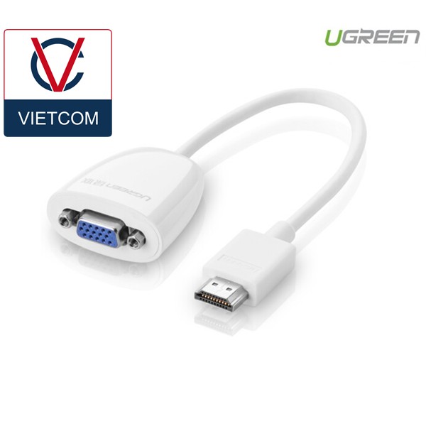 Cáp HDMI To VGA Chính Hãng Ugreen - Mã 40252 và 40253 - Bảo hành 18 tháng