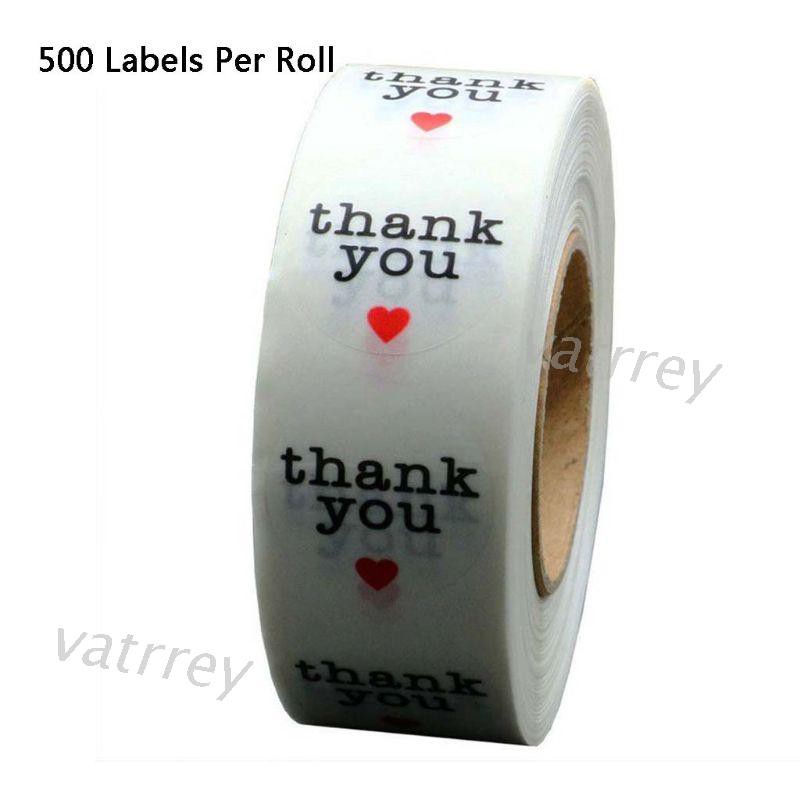 Cuộn 500 Miếng Dán Chữ Thank You