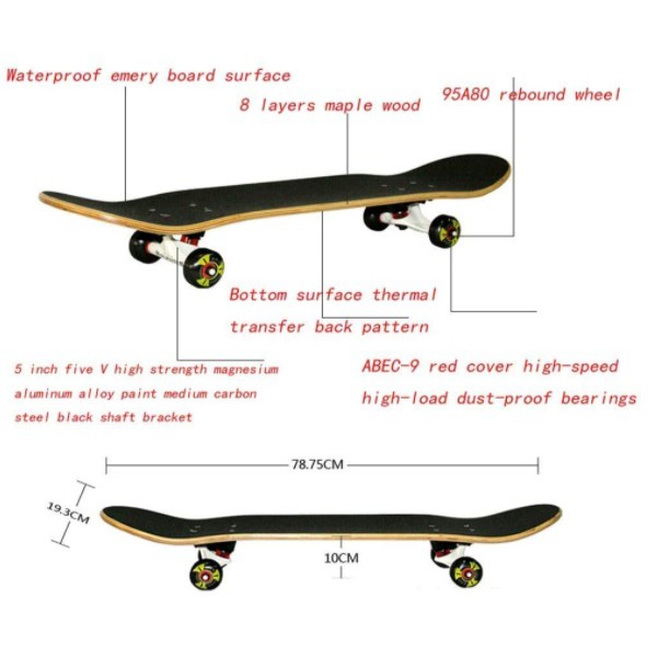 Ván trượt skateboard - ván trượt cao cấp