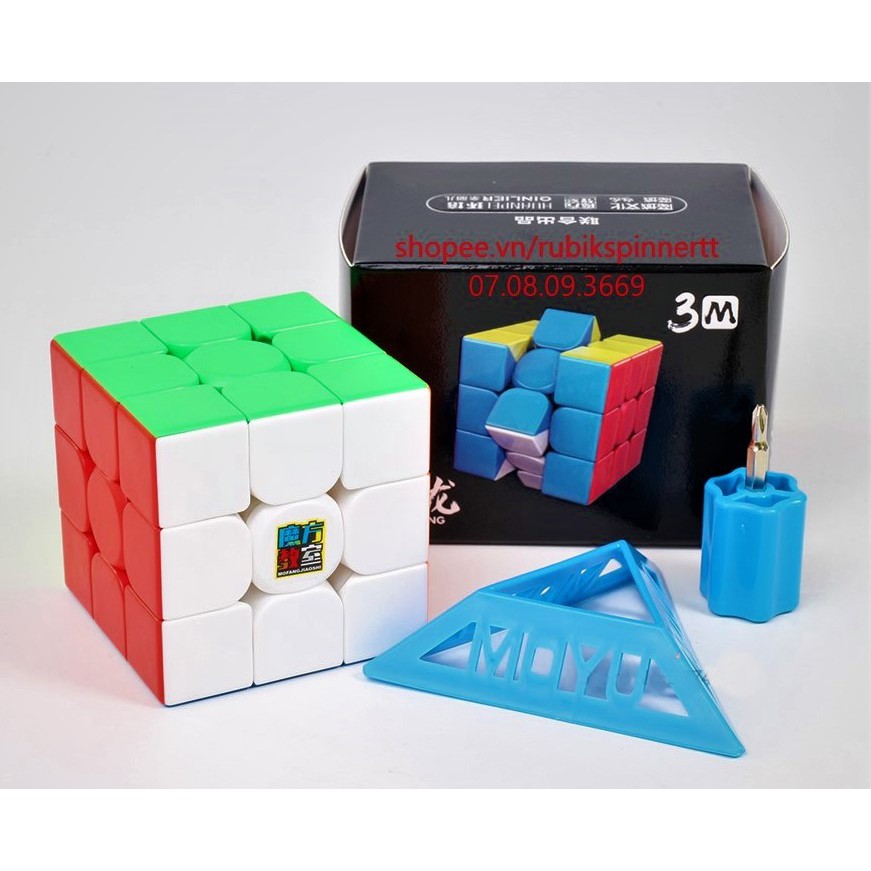 [Mã LIFEXANH03 giảm 10% đơn 500K] [Mã LIFE0503TOYS giảm 10% đơn 0Đ] Rubik 3x3 MoYu MFJS Meilong 3x3x3 M Có Nam Châm