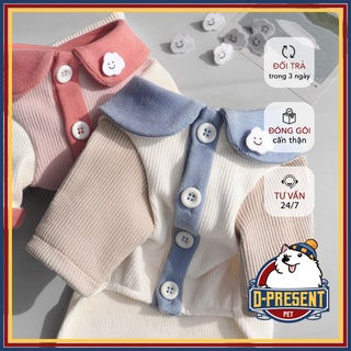 Áo sơ mi Xuân Hè cho thú cưng - Chất vải thun cho chó mèo nhỏ Đa dạng size S M L XL