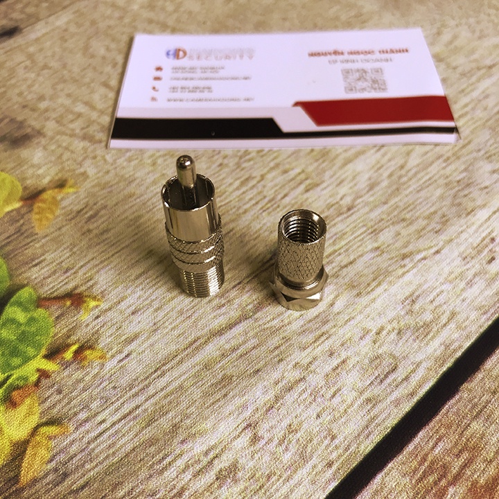 Jack AV RCA hoa sen vặn F5 đực, đầu bông sen rất chắc chắn